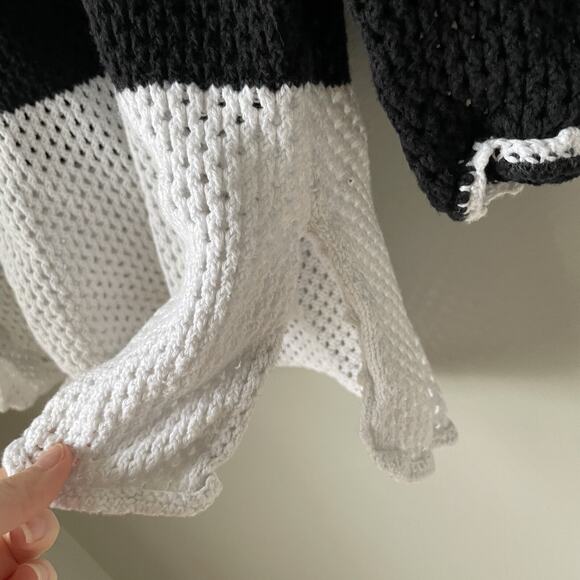 Paradise Shores Swim Suit Cover Up Dress Womens Size XL 100% Cotton‎ Black/white - Picture 6 of 8